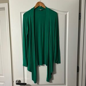 Emerald Green Open Front Cardigan